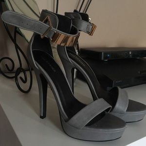 Size 6 grey heels